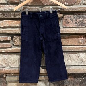 Hanna Andersson Navy Blue Straight Leg Corduroy Pants